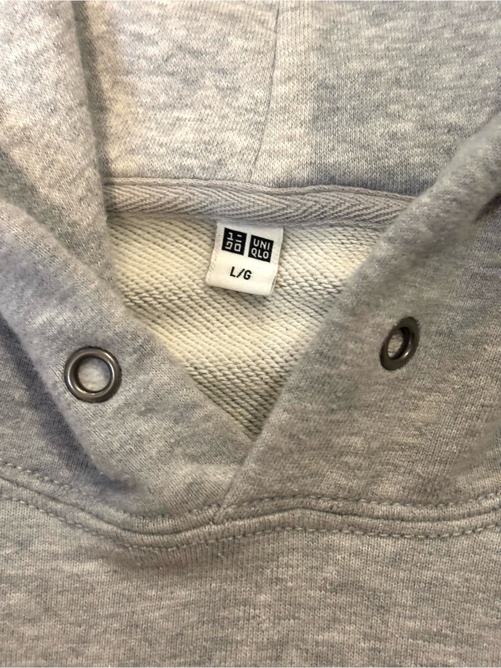 UNIQLO Classic Gray Hooded Sweatshirt - Men - Picture 3 of 4